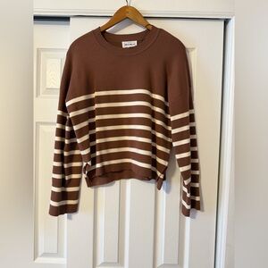 For The Republic Brown Crewneck Sweater